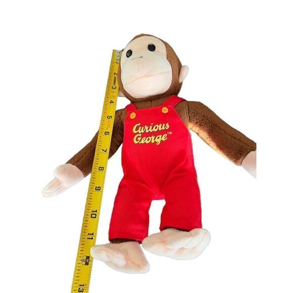 Curious George Plush in Red overall Stuffed Animal 12” - Picture 5 of 6